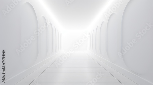 design white wall corridor background illustration floor empty, perspective space, inside interior design white wall corridor background