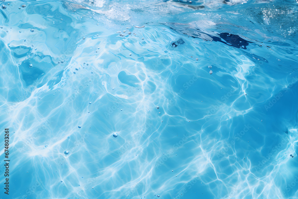 Blue ocean water texture background. Surface of the sea. generativ ai Blue ocean water texture background. Surface of the sea. generativ ai