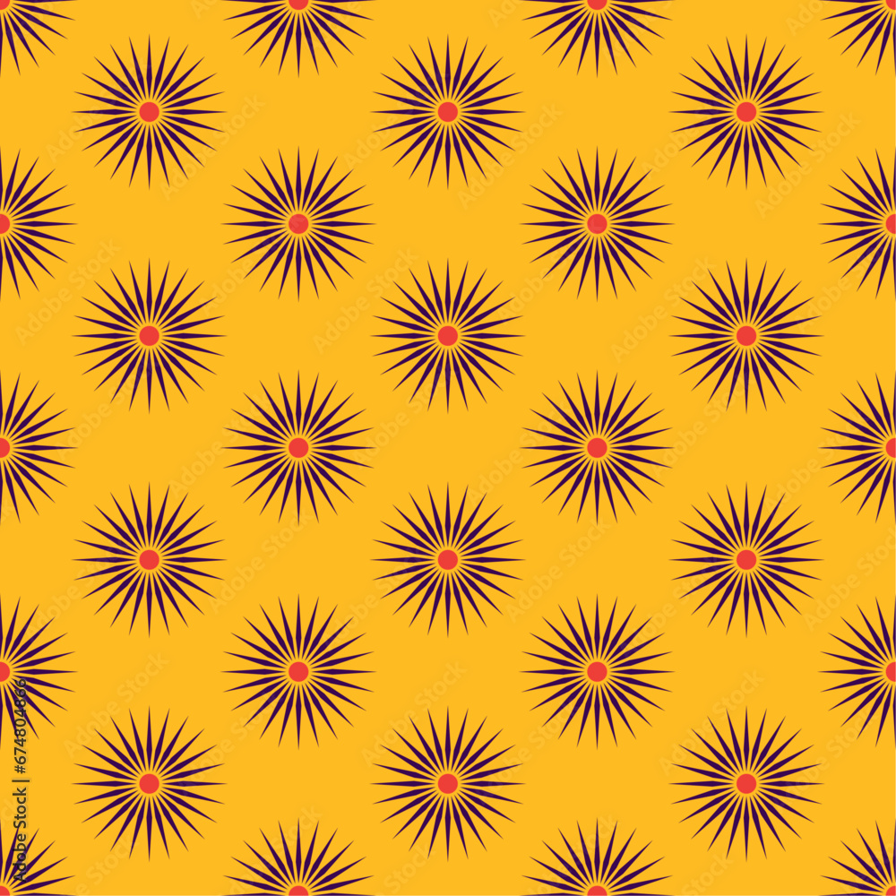 Geometric flower shape seamless pattern. Abstract texture background suitable for design, textile, wrapping paper, covers etc. Vector illustration. Geometric flower shape seamless pattern. Abstract texture background suitable for design, textile, wrapping paper, covers etc. Vector illustration.