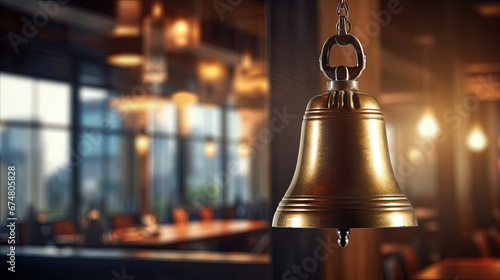 Restaurant bell vintage with bokeh