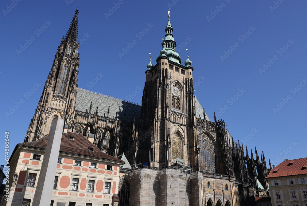 St. Vitus Cathedral, the largest and most majestic church in Prague