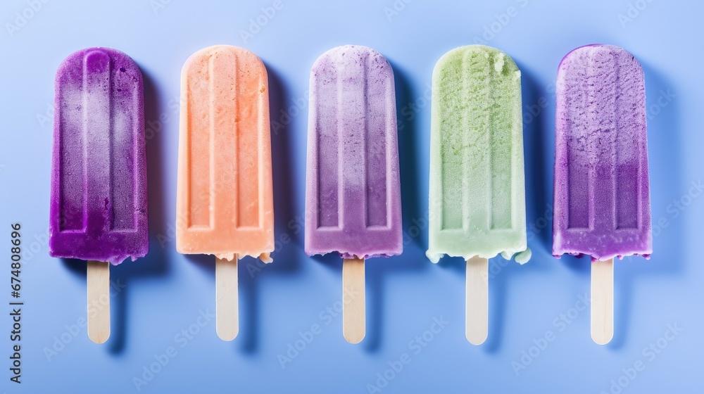 frozen ice with different flavours frozen ice with different flavours