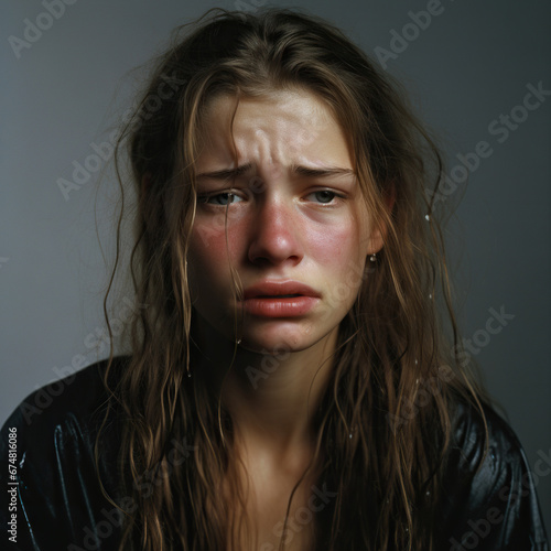 robbresnen portrait of peasent woman aged 16 crying sad photogr