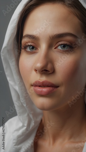 close up portrait of a woman