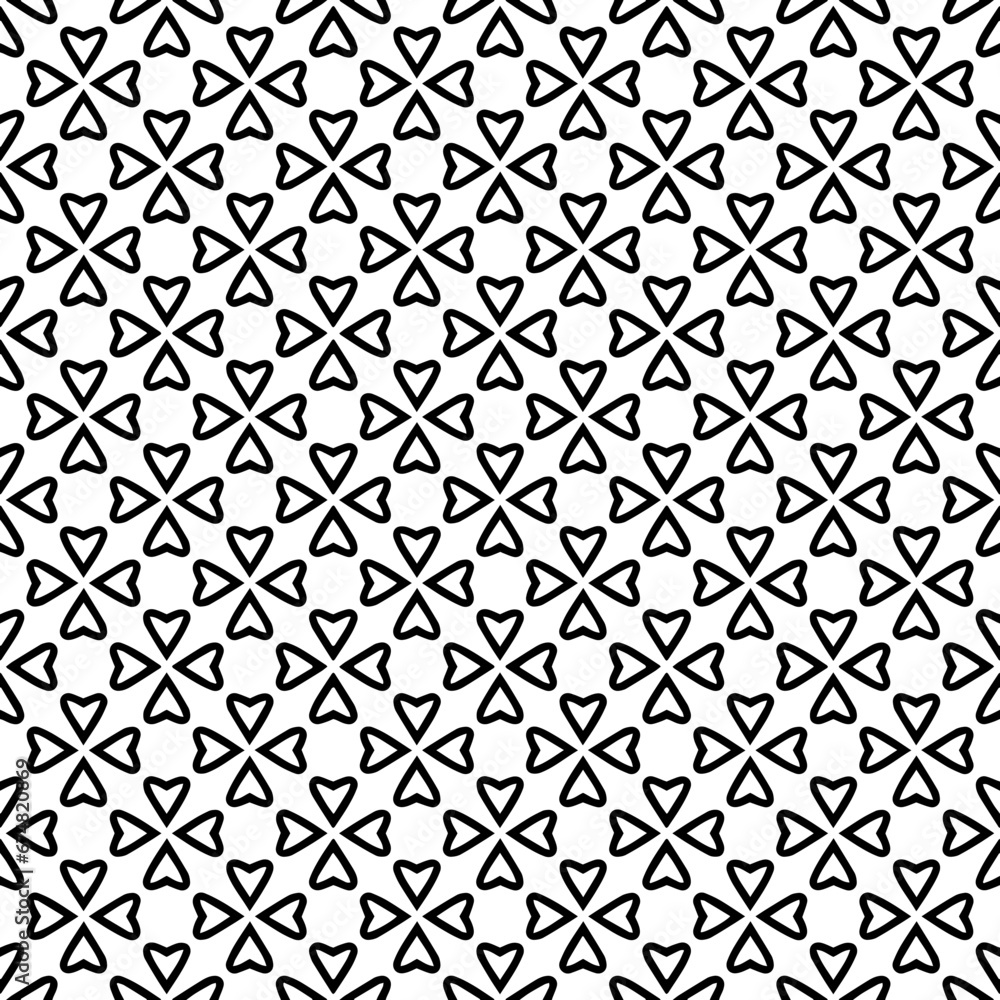 Black and white seamless abstract pattern. Background and backdrop. Grayscale ornamental design. Mosaic ornaments. Vector graphic illustration. EPS10. Black and white seamless abstract pattern. Background and backdrop. Grayscale ornamental design. Mosaic ornaments. Vector graphic illustration. EPS10.