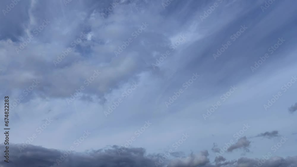 Afternoon covered in cirrus clouds and a few clouds Afternoon covered in cirrus clouds and a few clouds