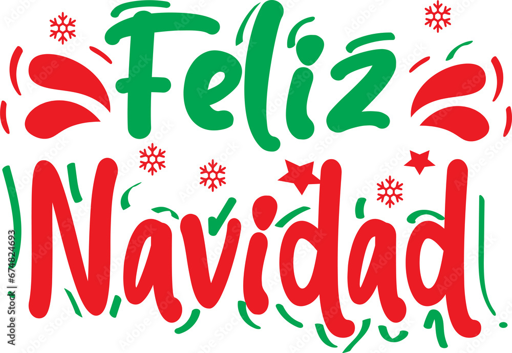 Naklejka premium Feliz Navidad | Feliz Navidad christmas | Merry Christmas | My First Christmas | Merry Christmas 2023 | Happy christmas | Feliz Christmas | Navidad Christmas