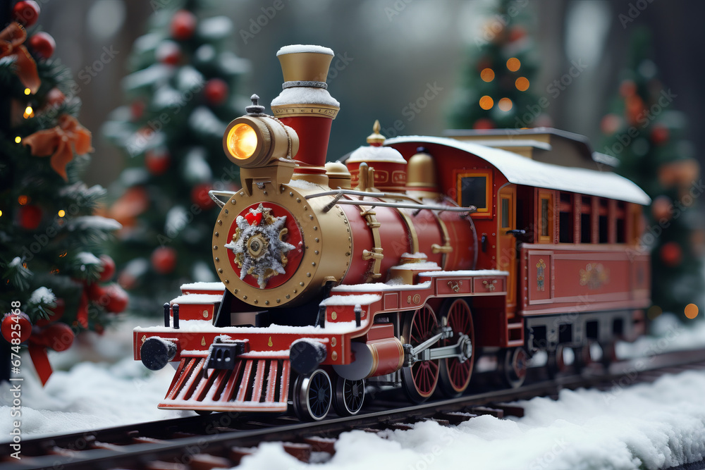 Amazing cute Christmas train
