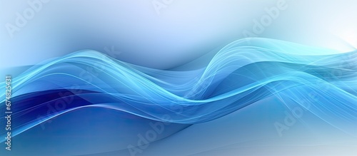 The abstract blue wave design with a modern graphic illustration creates a visually stunning background texture as the light and white lines frame the technology inspired layout