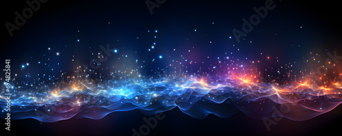 Ideal for illustrating network abilities, technological processes, digital storages, science, education, etc, this abstract digital background features a data universe illustration, photo