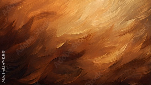 Close up of a Paint Texture in dark brown Colors. Artistic Background of Brushstrokes photo