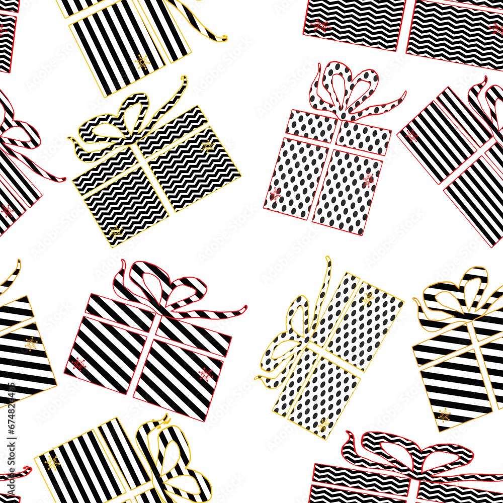 Christmas packs gifts shining Christmas packs gifts shining