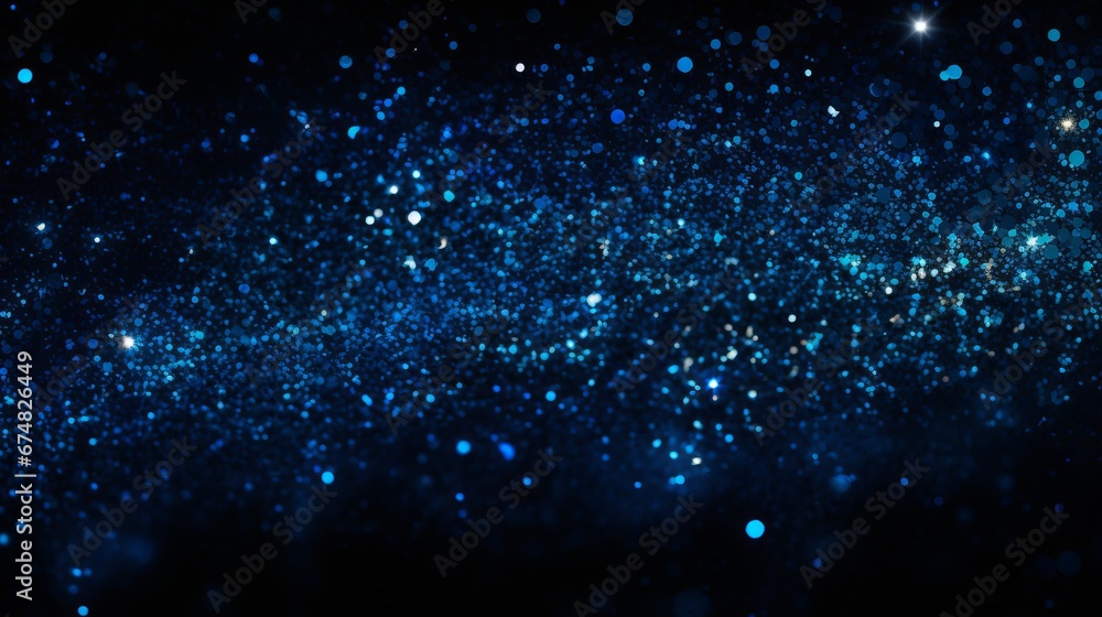 Obraz premium blue background with glowing dots.