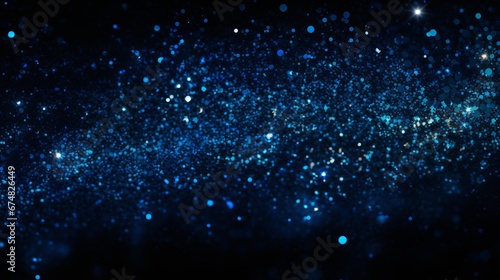 blue background with glowing dots.