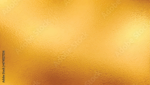 Gold foil leaf texture 2, glass effect, background vector illustration