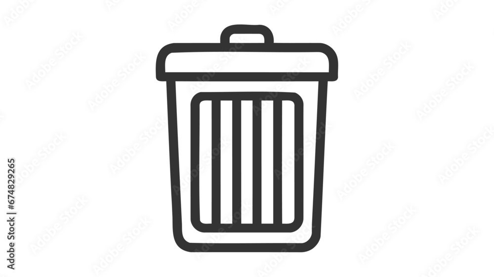Trash bin icon vector. Recycle bin icon symbol. Dustbin icon in trendy flat design Trash bin icon vector. Recycle bin icon symbol. Dustbin icon in trendy flat design