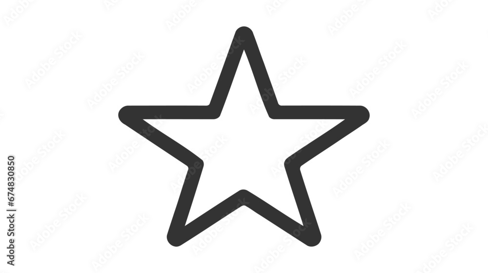 Star vector icon isolated on white background Star vector icon isolated on white background