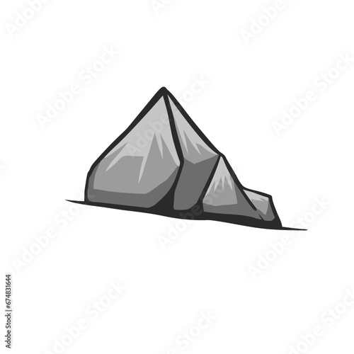 Vector illustration of cartoon stones.