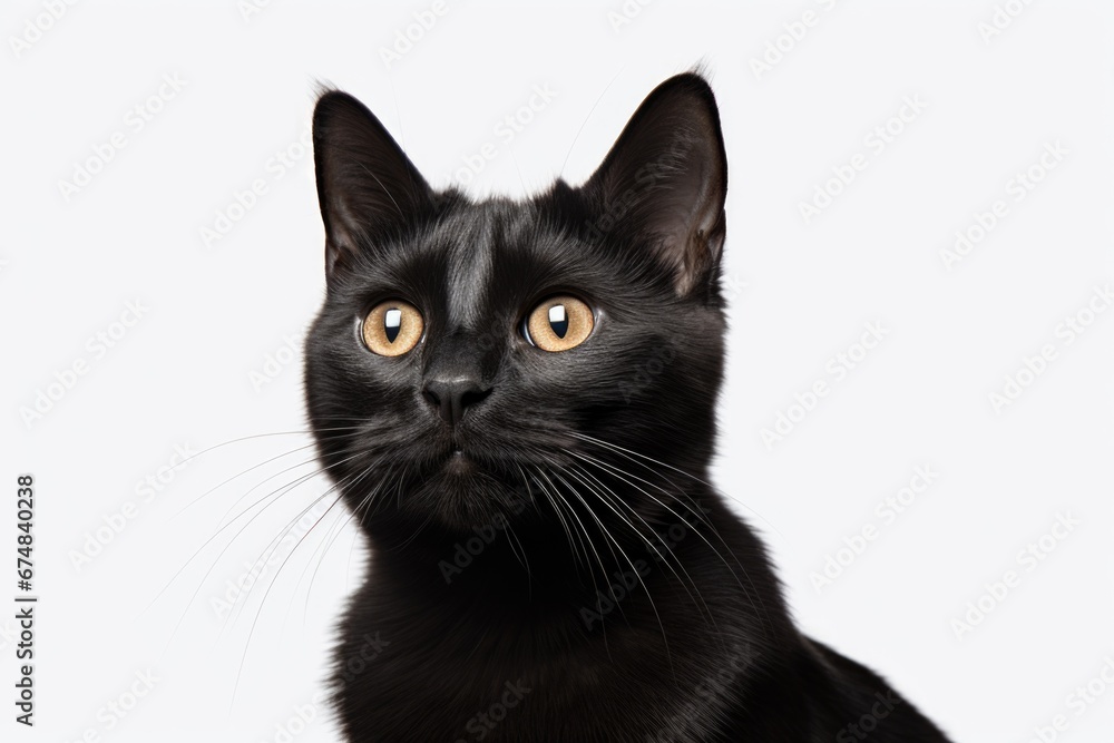 A black cat looking directly into the camera. This image can be used for various purposes, including Halloween-themed projects or showcasing the beauty of animals. A black cat looking directly into the camera. This image can be used for various purposes, including Halloween-themed projects or showcasing the beauty of animals.