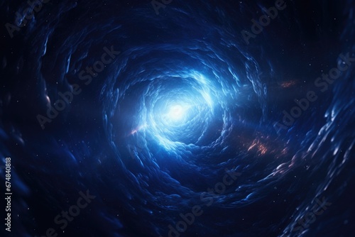 A captivating image of a spiral-shaped object in the vastness of space. Perfect for illustrating the wonders of the universe or for use in science fiction projects.