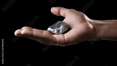 A person's grip was gripping silver, platinum, or rare-earth metals.