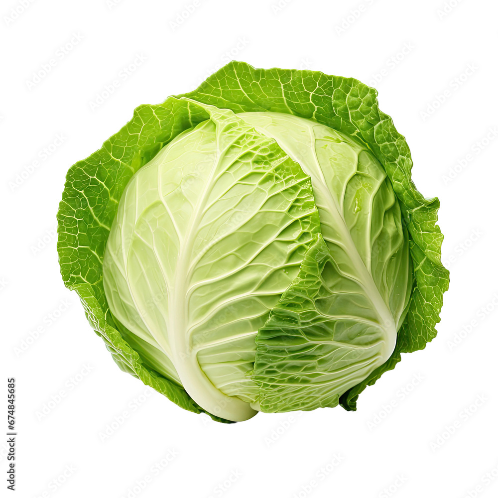 Obraz premium Fresh Cabbage, Isolated