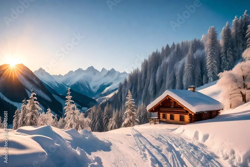 winter landscape in the mountains © Image Studio
