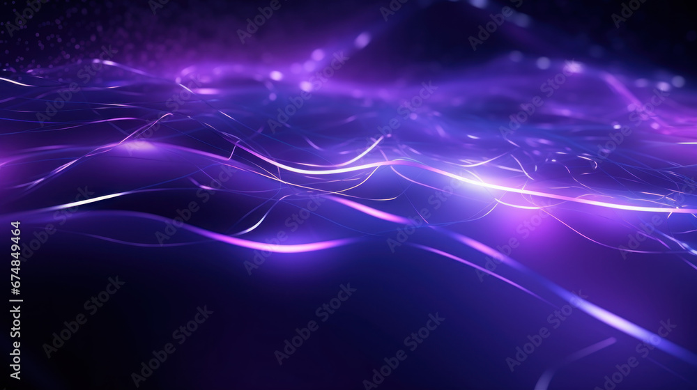 arrière-plan avec formes lumineuses abstraites, violet, thème numérique, futuriste arrière-plan avec formes lumineuses abstraites, violet, thème numérique, futuriste