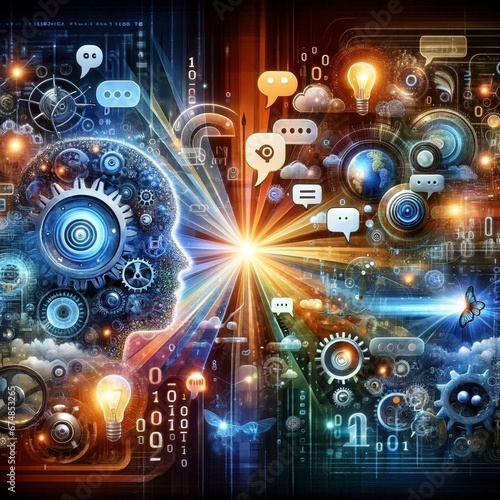 Imagen representativa de las diferentes tecnologías de inteligencia artificial y aprendizaje automático