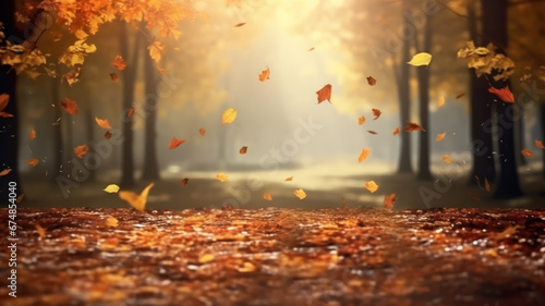 Colorful Autumn Foliage and Scenic Backgrounds