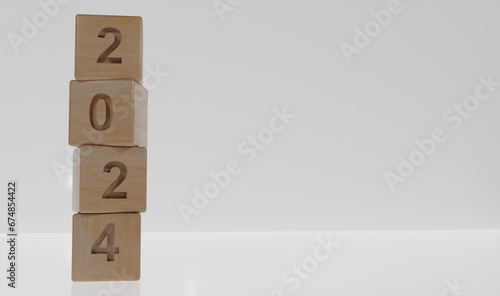 2024 wood cube photo