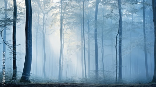 Fototapeta Naklejka Na Ścianę i Meble -  green blue view forest landscape illustration sky nature, tree travel, mountain trees green blue view forest landscape