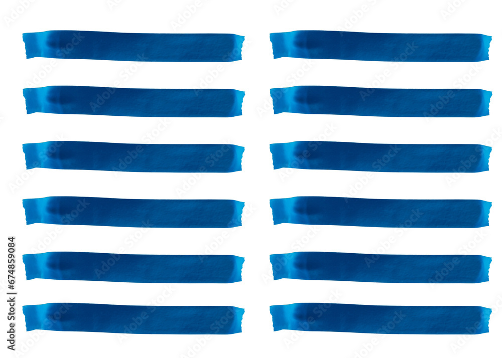 Texture of scraps of blue duct tape isolated on white background Texture of scraps of blue duct tape isolated on white background