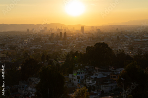 City of Puebla skyline from above © josev82
