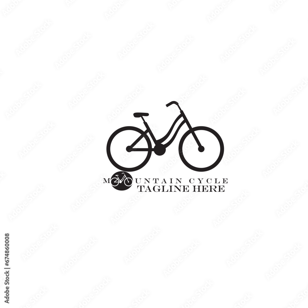 It is bicycle logo.bicycle icon on white background It is bicycle logo.bicycle icon on white background