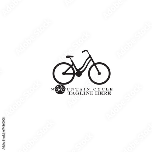 It is bicycle logo.bicycle icon on white background