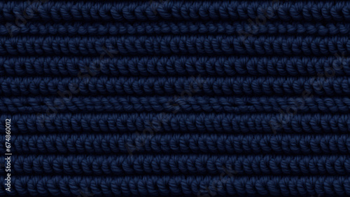 Closed Navy Blue Wool Pattern