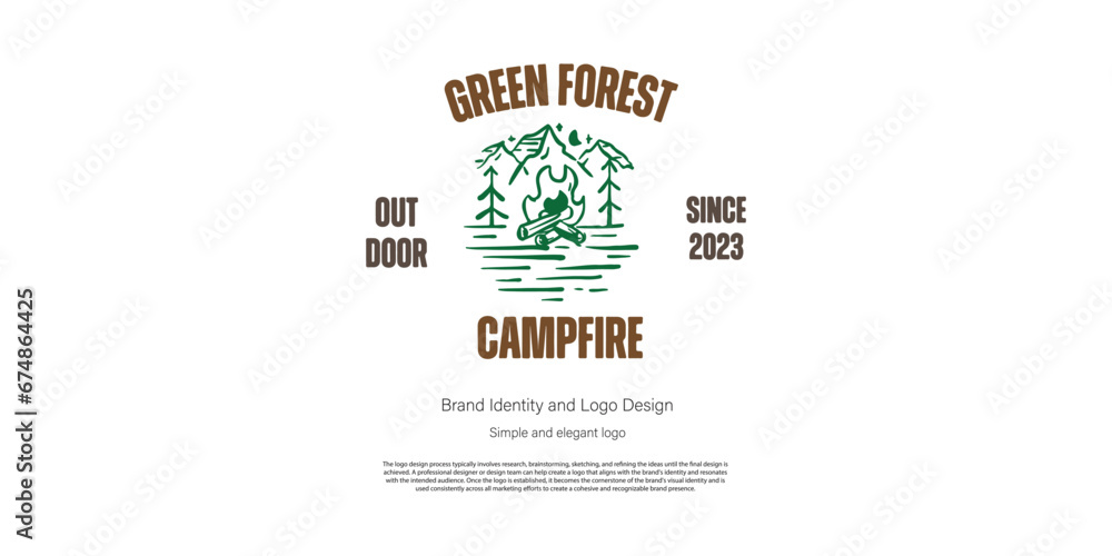 Outdoor, adventure, and camping logo design for graphic designer or web developer Outdoor, adventure, and camping logo design for graphic designer or web developer