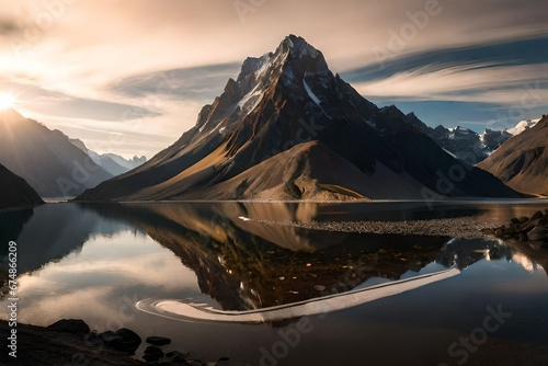 sunrise over the mountains