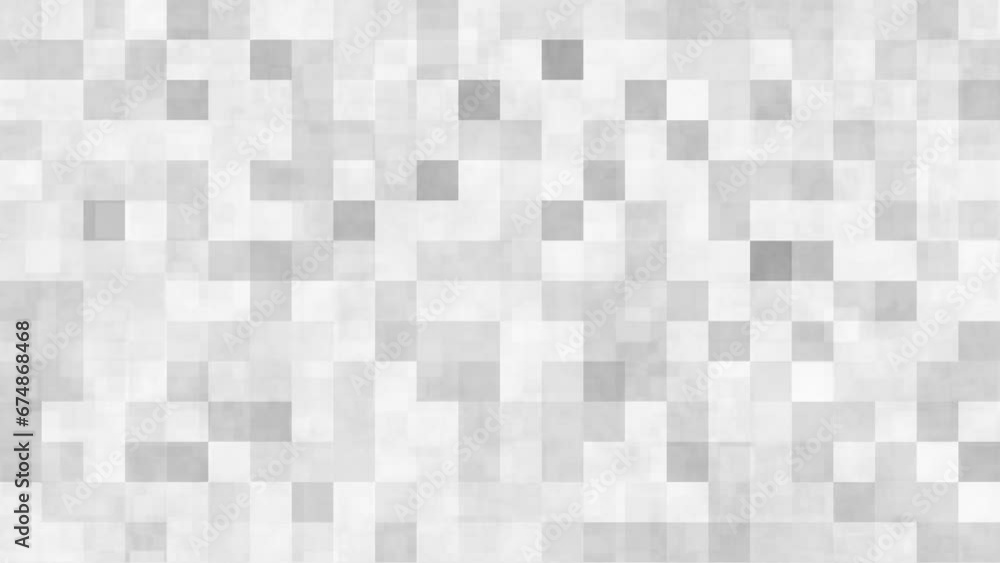 black and white pixel square effect motion