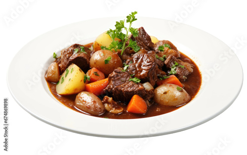 Moose Stew A Canadian Classic on isolated background