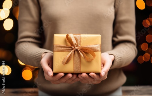 Hands holding a box that is...