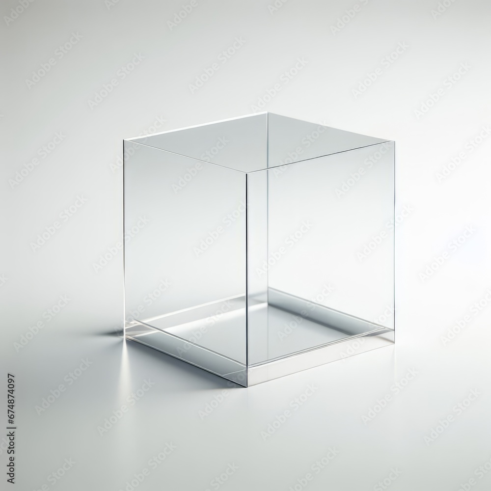 empty glass box empty glass box