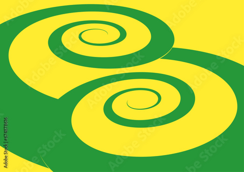 アブストラクト曲線背景。唐草模様。美しい緑の渦巻き。
