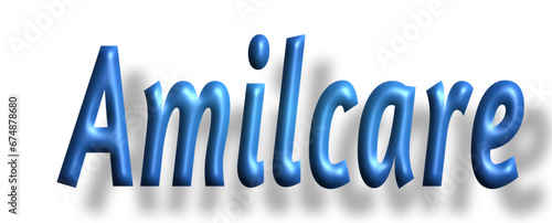 Amilcare - light blue/ blue color - writen name - ideal for websites, emails, presentations, greetings, banners, cards, books, t-shirt, sweatshirt, prints, cricut, silhouette,	