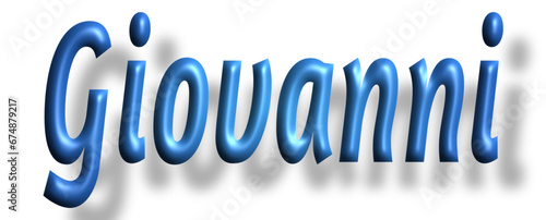 Giovanni - light blue/ blue color -writen  name - ideal for websites, emails, presentations, greetings, banners, cards, books, t-shirt, sweatshirt, prints, cricut, silhouette,	