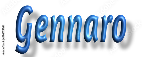 Gennaro - light blue/ blue color - writen name - ideal for websites, emails, presentations, greetings, banners, cards, books, t-shirt, sweatshirt, prints, cricut, silhouette,	