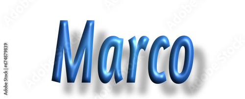 marco - light blue/ blue color - writen name - ideal for websites, emails, presentations, greetings, banners, cards, books, t-shirt, sweatshirt, prints, cricut, silhouette,	