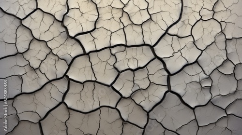 Abstract textures in a cracked mudflat