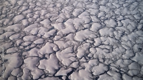 Aerial view of a glacier s patterns